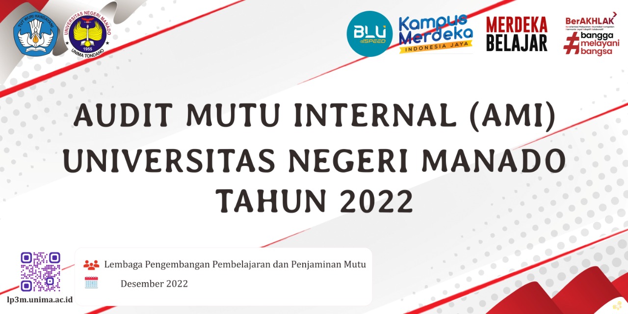 Read more about the article Pelaksanaan Audit Mutu Internal (AMI) Lingkup  UNIMA Tahun 2022